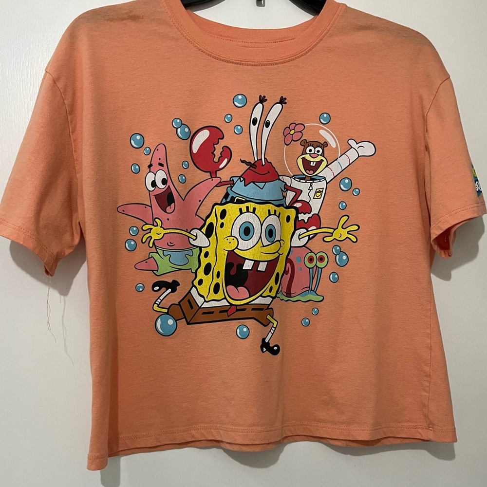 VGUC SpongeBob SquarePants Orange T-Shirt for Kids or Women - Size M
